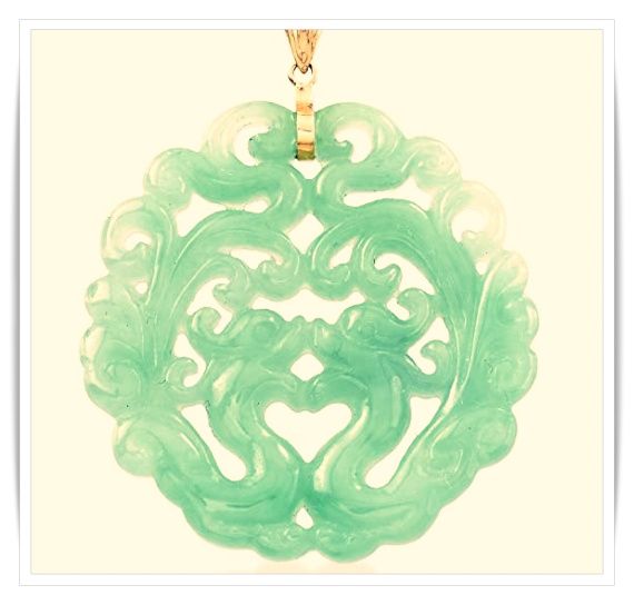 photo of carved jade pendant