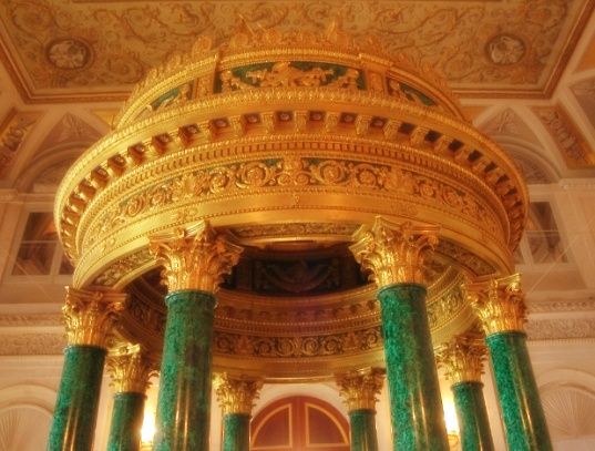 Malachite columns at the Hermitage Museum