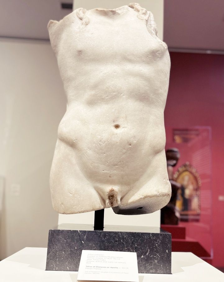 Photo of Sculpture of Dionysus - Cantor Museum at Stanford.  Naan, Naan Design, Naandesign