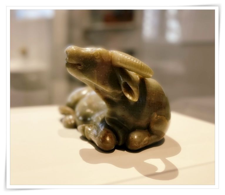 image of a carved jade water buffalo