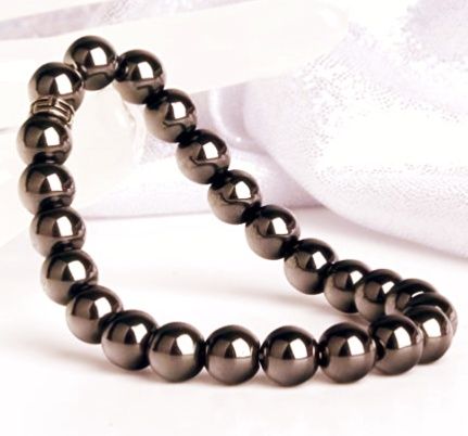 Hematite sphere bracelet